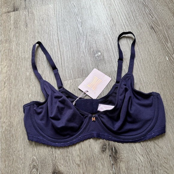 Savage X Fenty Other - Savage X Fenty Purple Underwire Bra Lace Trim Adjustable Straps Women Size 36C